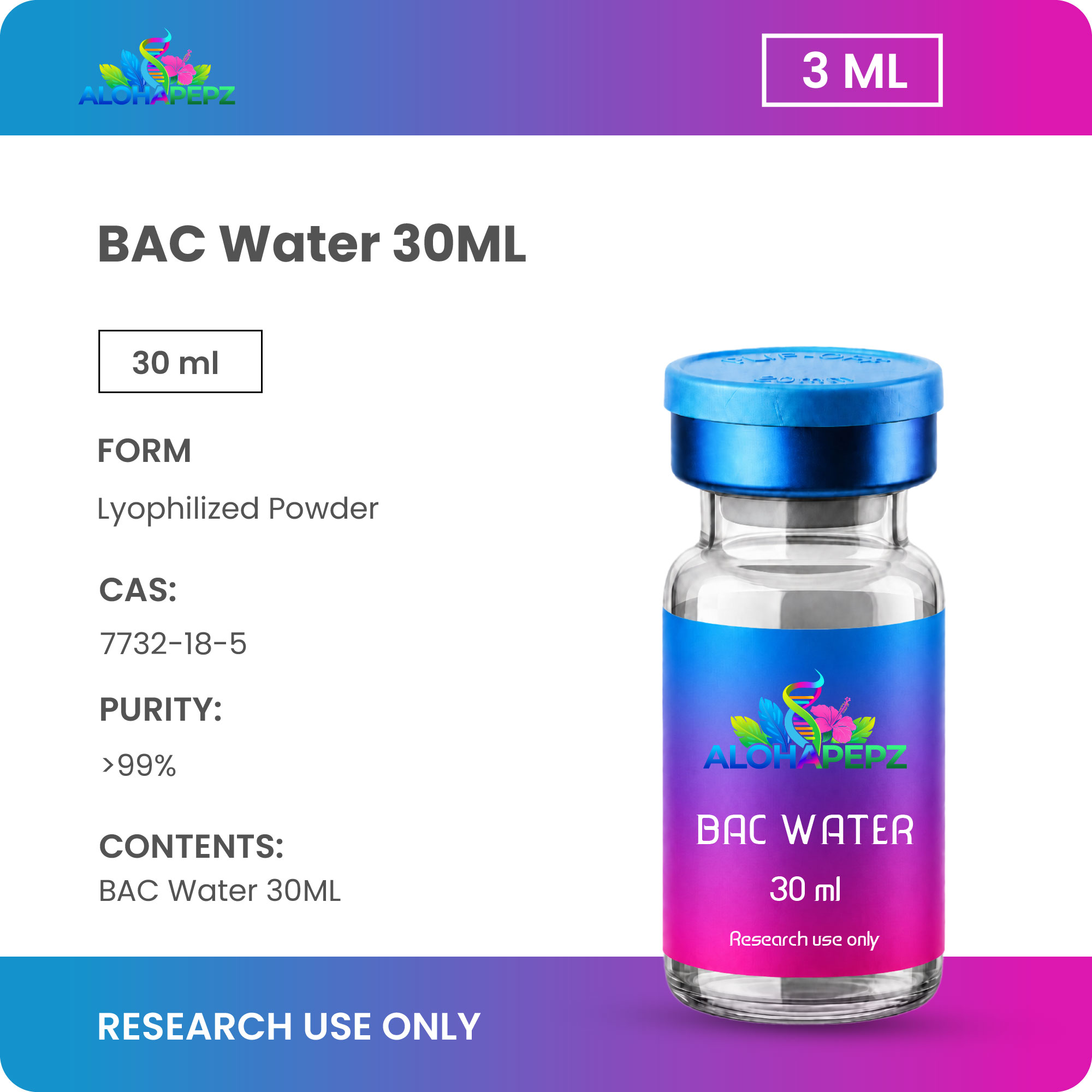 BAC Water 30Ml